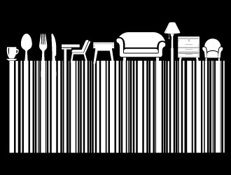 Barcode logo design by Erasedink
