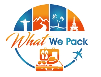 What We Pack logo design by PMG