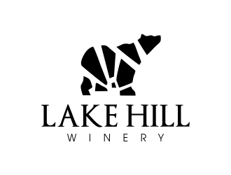 Lake Hill Winery logo design by JessicaLopes