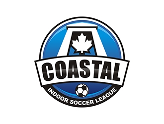 Coastal Indoor Soccer League logo design by gitzart
