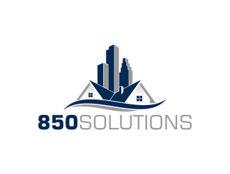 850 SOLUTIONS logo design by pakNton