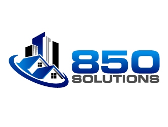 850 SOLUTIONS logo design by jaize