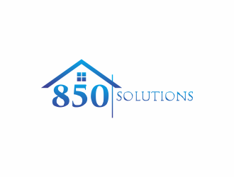 850 SOLUTIONS logo design by giphone