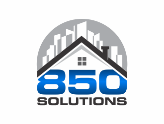 850 SOLUTIONS logo design by mutafailan