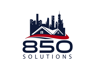 850 SOLUTIONS logo design by kunejo