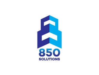 850 SOLUTIONS logo design by harrysvellas