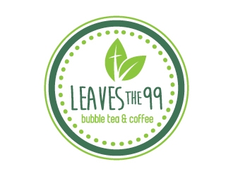 Leaves the 99 bubble tea & coffee logo design by jaize