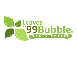 Leaves the 99 bubble tea & coffee logo design by schiena