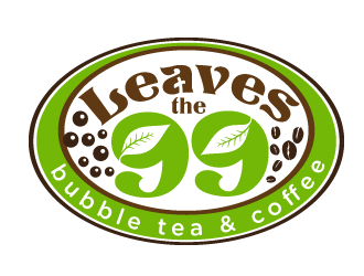 Leaves the 99 bubble tea &amp; coffee logo design by scriotx