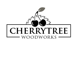 cherrytree woodworks logo design by BeDesign