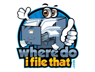 wheredoifilethat.com (where do I file that.com) logo design by Suvendu