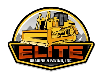 Elite Grading & Paving, Inc. logo design by ElonStark