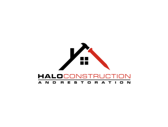 Halo Construction and Restoration logo design by bricton