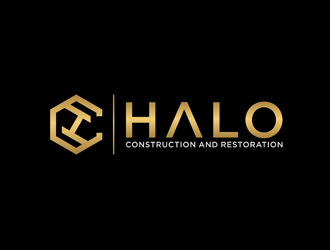 Halo Construction and Restoration logo design by bomie