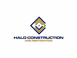 Halo Construction and Restoration logo design by ammad
