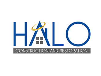 Halo Construction and Restoration logo design by 3Dlogos
