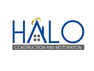 Halo Construction and Restoration logo design by 3Dlogos