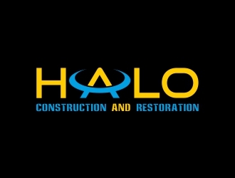 Halo Construction and Restoration logo design by adwebicon