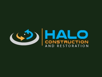 Halo Construction and Restoration logo design by adwebicon