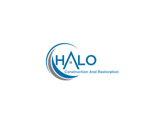 Halo Construction and Restoration logo design by Barkah