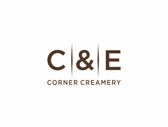 C & E Corner Creamery logo design by haidar