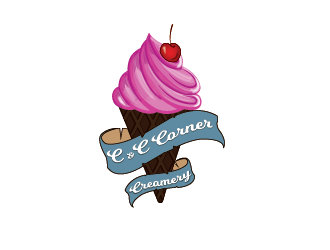 C & E Corner Creamery logo design by SiliaD