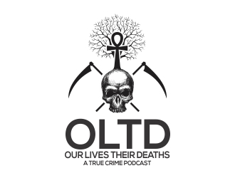 Our Lives Their Deaths: A True Crime Podcast  logo design by rokenrol