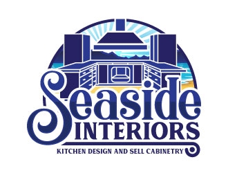 Seaside Interiors logo design by Godvibes