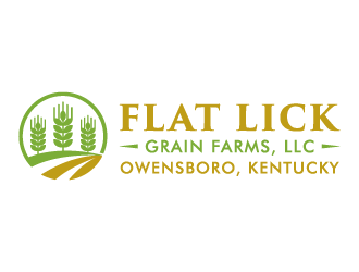 Flat Lick Grain Farms, LLC logo design by akilis13