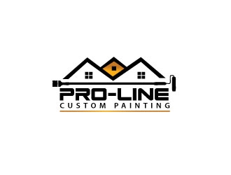 Pro-Line Custom Painting logo design by pixelour