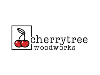 cherrytree woodworks logo design by logolady