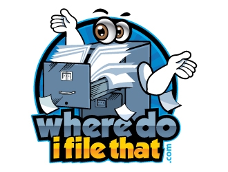 wheredoifilethat.com (where do I file that.com) logo design by Suvendu