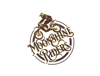 Moonshine Riders logo design by Roma