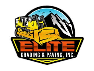 Elite Grading & Paving, Inc. logo design by DreamLogoDesign