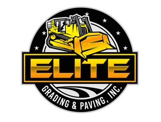 Elite Grading & Paving, Inc. logo design by DreamLogoDesign