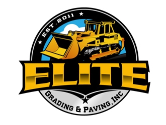 Elite Grading & Paving, Inc. logo design by DreamLogoDesign