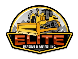 Elite Grading & Paving, Inc. logo design by ElonStark