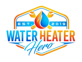 Water Heater Hero logo design by DreamLogoDesign