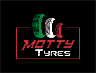 Motty Tyres logo design by ROSHTEIN