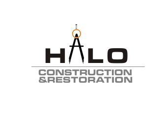 Halo Construction and Restoration logo design by rdbentar