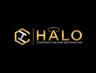 Halo Construction and Restoration logo design by bomie