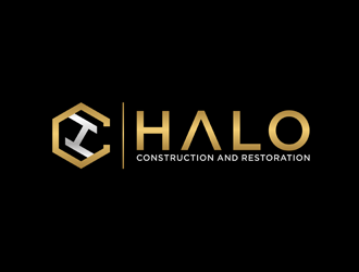Halo Construction and Restoration logo design by bomie