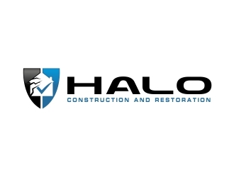 Halo Construction and Restoration logo design by adwebicon