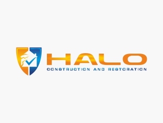 Halo Construction and Restoration logo design by adwebicon