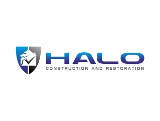 Halo Construction and Restoration logo design by adwebicon