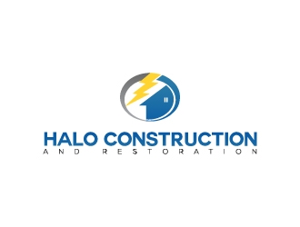 Halo Construction and Restoration logo design by fawadyk