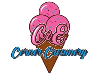 C & E Corner Creamery logo design by lif48