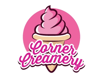 C & E Corner Creamery logo design by KDesigns