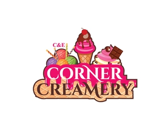 C & E Corner Creamery logo design by Roma
