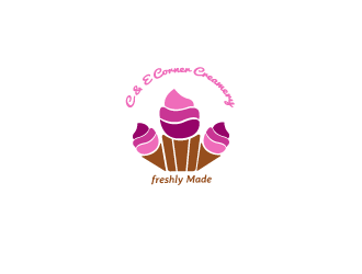 C & E Corner Creamery logo design by GrafixDragon